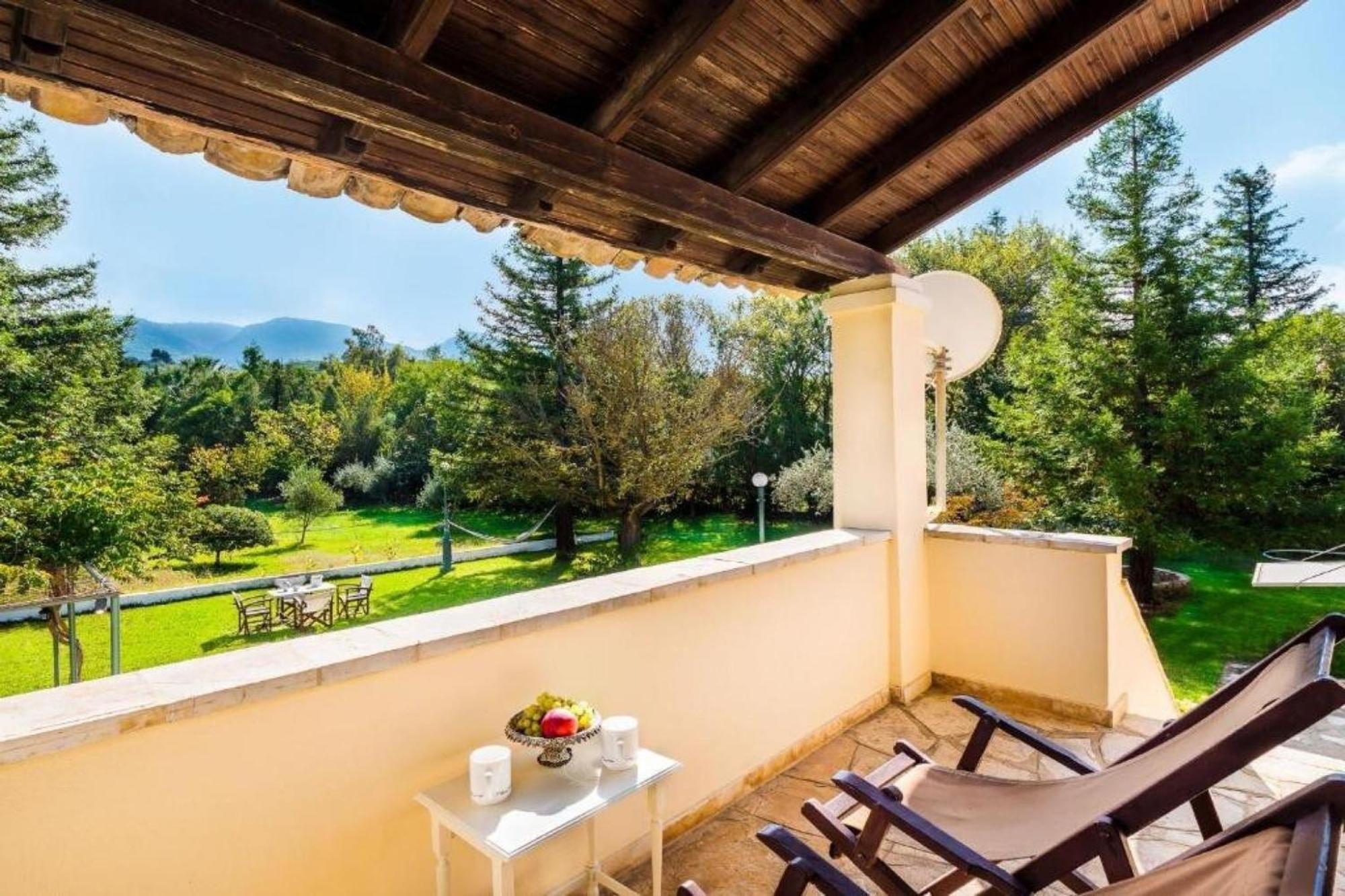 Secret Garden House - Private Garden With Pool Villa Acharavi  Bagian luar foto